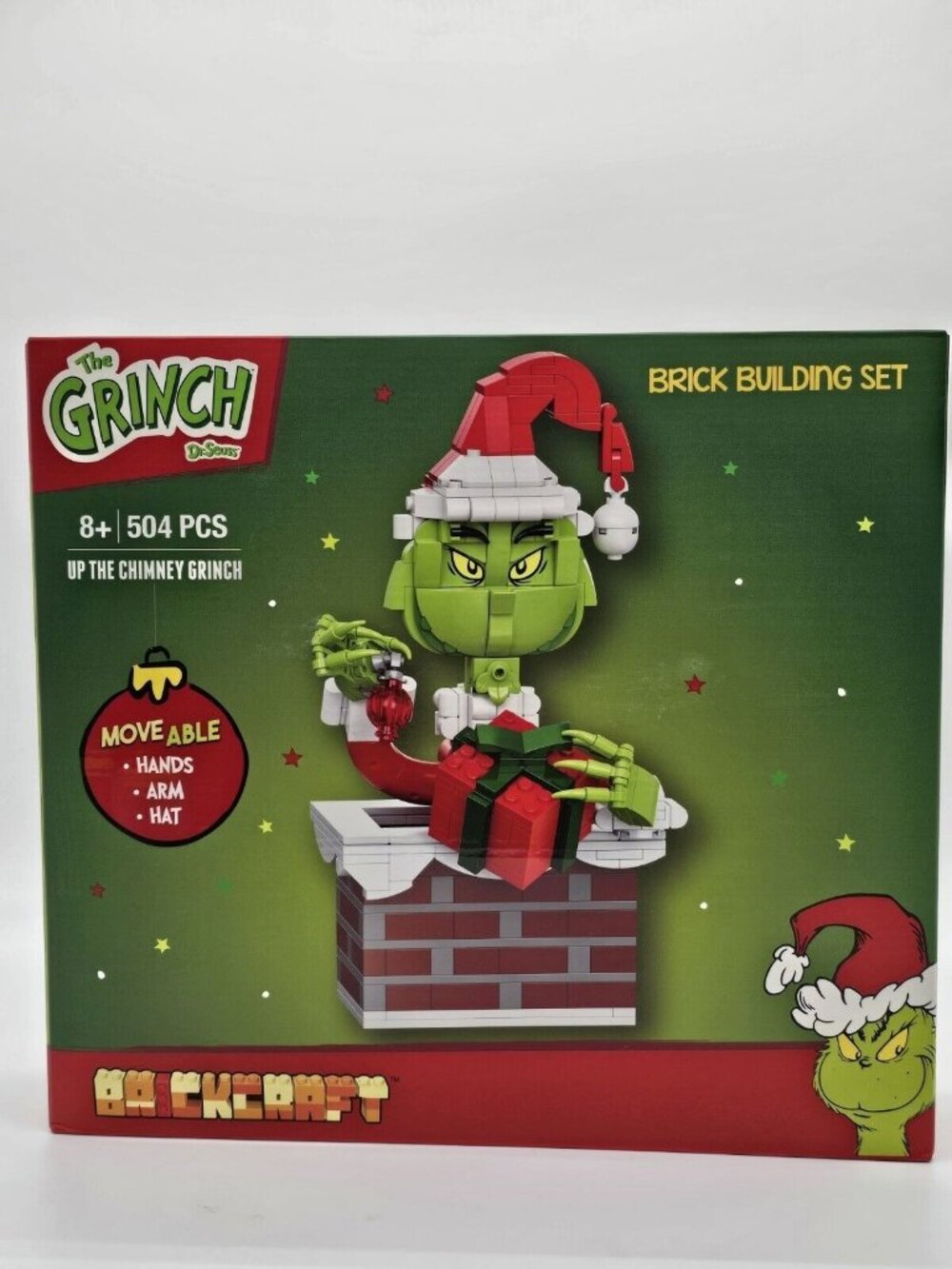 Brickcraft The Grinch Up The Chimney Grinch Christmas Brick Building Set 504 Pc